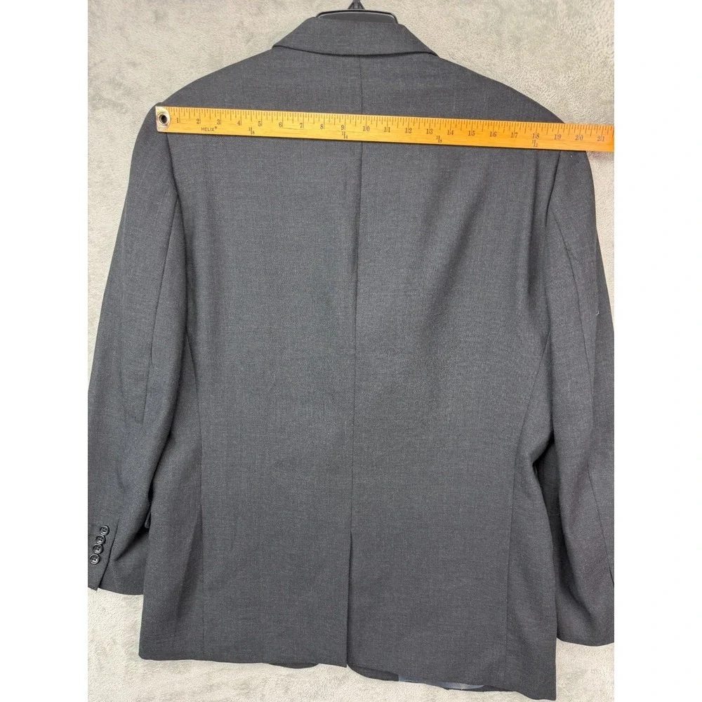 Banana Republic Men's Blazer Sport Coat 44R Charcoal Wool 3-Button Made in Italy